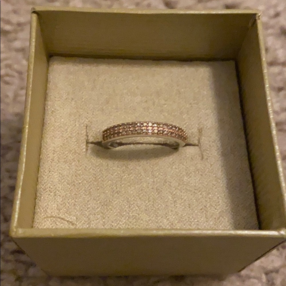 Champagne diamond ring.